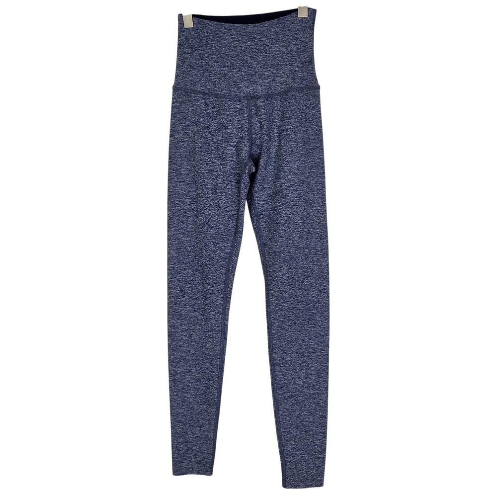 BEYOND YOGA Leggings Womens XS Blue High Rise Flecked Knit Ankle Yoga Pants